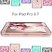 Hocase Compatible with iPad Pro 9.7 Case Heavy Duty Shockproof Hybrid Silicone Rubber Hard Protective Case with Cute Floral Pattern - Rose Gold Pink