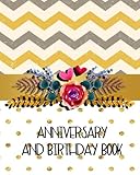 Anniversary And Birthday Book: Personal Calendar Of Important Celebrations Plus Gift And Card Log (Perpetual Event Calendars)(V3) by Dartan Creations, Audrey Bailey