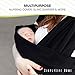 Simply Life Baby Wrap Carrier - Flexible Adjustable Wrap Around Sling, Infant Carriers for Men and Women, Suitable for Newborn and Toddlers Up to 35 Lbs, Nursing Cover Swaddle Blanket - Large, Black