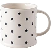 Fringe Studio Stoneware Memento Mug DOT MUG, 3.3" x 3.5", 10 fl. oz, Memento Collection (633001)