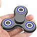 The Anti-Anxiety 360 Spinner Helps Focusing Fidget Toy [3D Figit] Tri-Spinner EDC Focus Toy for Kids & Adults - Best Stress Reducer Relieves ADHD Anxiety Boredom Metal Bearing (Black)
