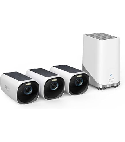 Amazon.com: eufy Security S220 SoloCam 4-Cam Pack with Homebase 3