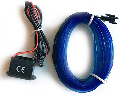 Inion® ☀ EL Ambient Lighting ☀ with 12 Volt Inverter/Adaptor Innovative Unique EL Strip Choice of Colours Light Strips Strip Tape Light Lighting for Modern Car Interior Lighting