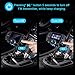 Bluetooth FM Transmitter with QC 3.0, LUMAND Wireless in-Car Radio Adapter Hands Free Car Kit with 1.7 Inch Display and Dual USB Car Charger AUX Output TF Card Slot