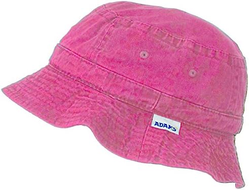 Adams Vacationer Pigment Dyed Twill Bucket Hat XL (Hot Pink)