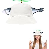 Fish Hat - Clown Fish Hat Propeller Hat,Propeller Fish Head hat,Funny Crazy Hats Party Hats Off-White
