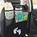Glangels Car Seat Kick Mats: Pack of 2 Lightweight Protective Backseat Organizer&Large Mesh Storage Bag &No More Dirty Upholstery