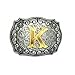 KECOL Western Cowboy A to Z Alphabet Rodeo Initial Letters Buckles for Men Women Letter K