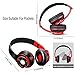 Bluetooth Headphones Over Ear, Yica Foldable Wireless Headset Headphone with Microphone for PC/Cell Phones/TV (Hi-Fi Stereo，EQ Heavy bass,SD card slot,FM Radio)