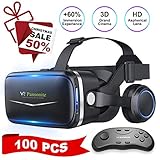 Pansonite Vr Headset with Remote Controller[Upgrade Version]