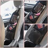 URAQT Car Seat Side Organizer 2 Pcs with 3 Pockets Mesh Front Seat Storage Bag view 5