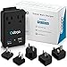 Odoga Travel Adapter Kit – Universal Power Adapter with 2 AC Outlets, 2 USB Ports - International Power Adapters Plugs for Europe, UK, China, Australia, Japan & More