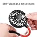 Neckband Fan,Hand Free Personal Fan,Portable USB Battery Rechargeable Mini Fan,3 Speed Adjustable for Outdoor Traveling Indoor Office Room(M)