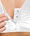 Easy On Snap Front Closure Bra - Front Opening Bra - White XL