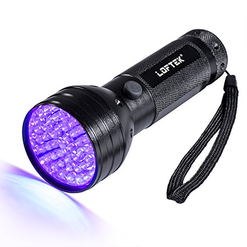 LOFTEK 51 UV Ultraviolet Flashlight 395 nM LED Handheld Blacklight