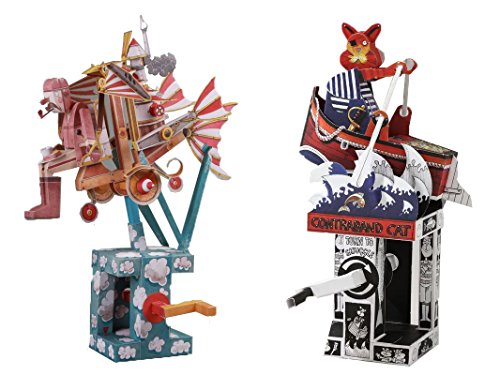 Automata Paper Machine Model Combo Kit – Flying Dreamer + Contraband Cat designed by Keith Newstead