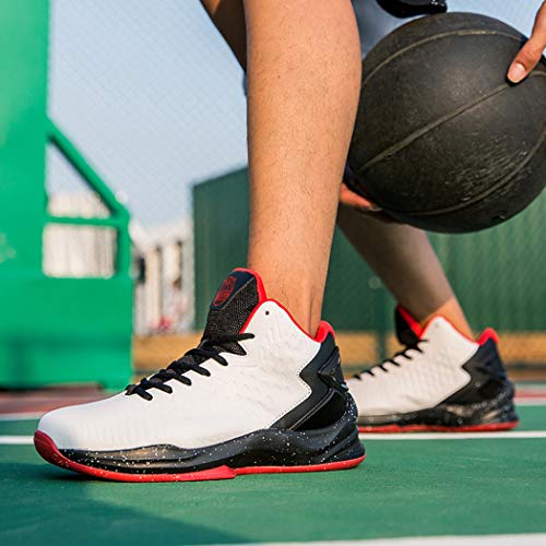 BEITA High Upper Basketball Shoes Sneakers Men Breathable Sports Shoes Anti Slip White