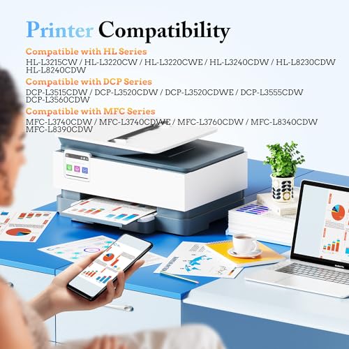 LxTek TN248XL TN248 High Capacity Compatible Toner for Brother TN248XL TN-248 for Brother MFC-L3740CDW DCP-L3560CDW MFC-L3760CDW MFC-L3740CDWE DCP-L3520CDW HL-L3240CDW HL-L3220CW (5-Pack)