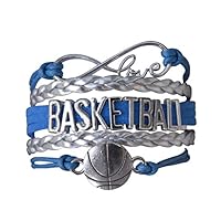 Infinity Collection Basketball Bracelet- Charm Bracelet- Girls Basketball Jewelry - Perfect Basketball Gift