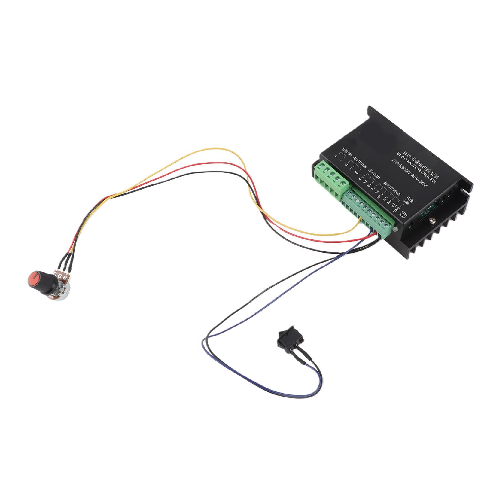 Yosoo BLDC Motor Driver Controller, 3 Phase, 48V 500W, WS55-220, Black, Controller, BLDC Motor Driver, YosooHC03093