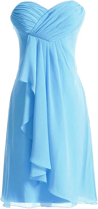 Vkstar Mujer Novia Vestido De Plegado Para Vestido De Noche Ball Vestido Corto Fiestas Lich Vestidos De Noche De Bodas Azul Celeste 52 Amazon Es Ropa Y Accesorios