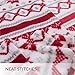Bedsure Fleece Blanket Twin Size, Red and White Super Soft Plush Warm Winter Blanket for Bed, Couch and Gifts, 60 x 80 inches