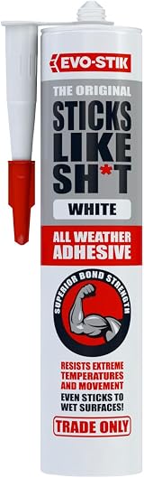 EVO-STIK Sticks Like Sh*t Adhesive White 290ml All Weather Temp Movement view 1
