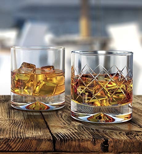 5 Premium+Whiskey+Glasses+12oz+Set