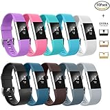 AIUNIT Compatible Fitbit Charge 2 Bands Applicable for Fitbit Charge 2 Accessories Bands Small/Large Wristbands for Fitbit Charge 2 Bracelet Strap Band Suitable for Women Men Boys Girls