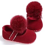 Meckior Baby Girls Sandals Infant Fanshion Princess Shoes (12-18 month, Red)