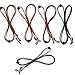 Kenkio 5 Pieces Eyeglass Cord PU Leather Eyeglass Straps Eyeglass Retainer