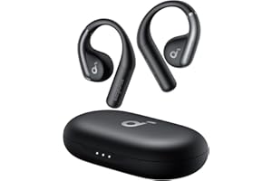 Soundcore by Anker, AeroFit Open-Ear Headphones, Ultra Comfort, Snug Fit, Ergonomic Ear Hook, Balanced Sound, IPX7 Waterproof