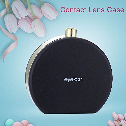 Contact Lens Box, Mini Contact Lens Holder Eye Care Lenses Case Set Cute Lovely Travel Kit Box (Blue)