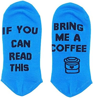 CHUN IF YOU CAN READ THIS FUNNY SAYING Low Cut Socks WINE COFFEE GIVE ME A KISS Fuck Off Socks Unisex Casual One Size Socks