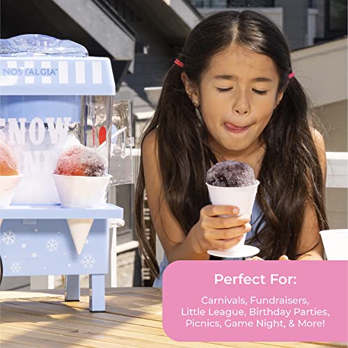 Nostalgia Snow Cone Shaved Ice Machine Retro TableTop Slushie
