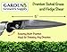 Garden Growers Supply Grass Hedge Shear Scissors Trimmers- Steel, Premium Swivel Smooth Cutting Action, Rotating Head Reaches Multiple Angles. Versatile Trimmer