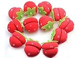 12pcs Soft Sponge Cute Strawberry Style Hair Curler Balls