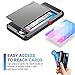 Vofolen Case Wallet Case Hybrid Bumper Armor Snap-on Black Soft Rubber Cover - Grey