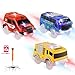 Save Unicorn Toy Vehicles Track Cars Only, Flex Track Race Cars Replacement Glow in The Dark, Battery Operated Snap N Glow Ttrax Cars for Track Accessories, Compatible with Tracks for Kids (3pack)