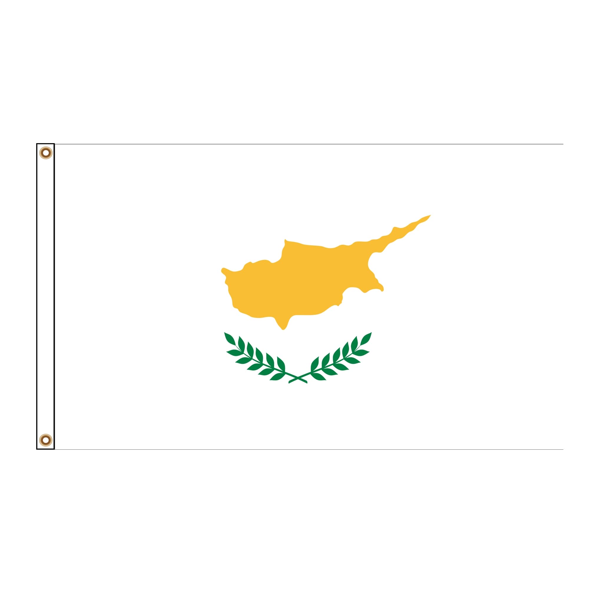 PinkDisplay Aisa flag (Cyprus)3x5ft(90x150cm) eyelets and double stitches — image 1