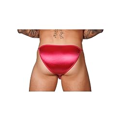Body Aware Magenta Satin Tanga Brief