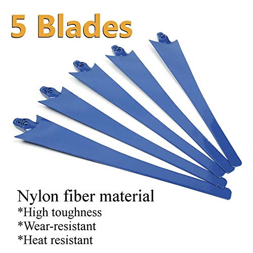 YiiYYaa 800W 5 Blades DC12V Horizontal Wind Turbine Generator Wind Turbines Energy Generator with Wind Charger Controller (Without Bracket) (12V) - Thumbnail 7