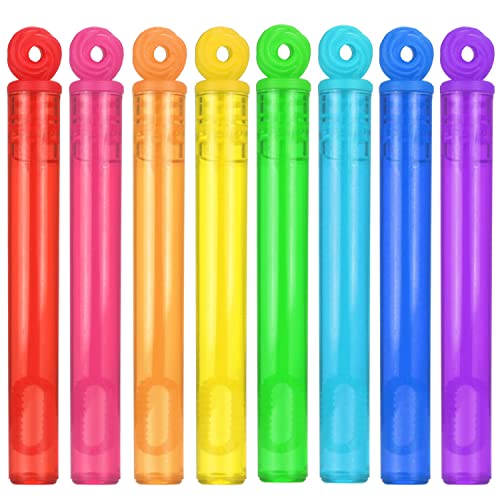 32 Piece Mini Bubble Wands Bulk, 8 Color Bubbles Party Favor Assortment