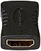 Amazon Basics HDMI Female to Female Coupler Adapter, 29 x 22mm, Black