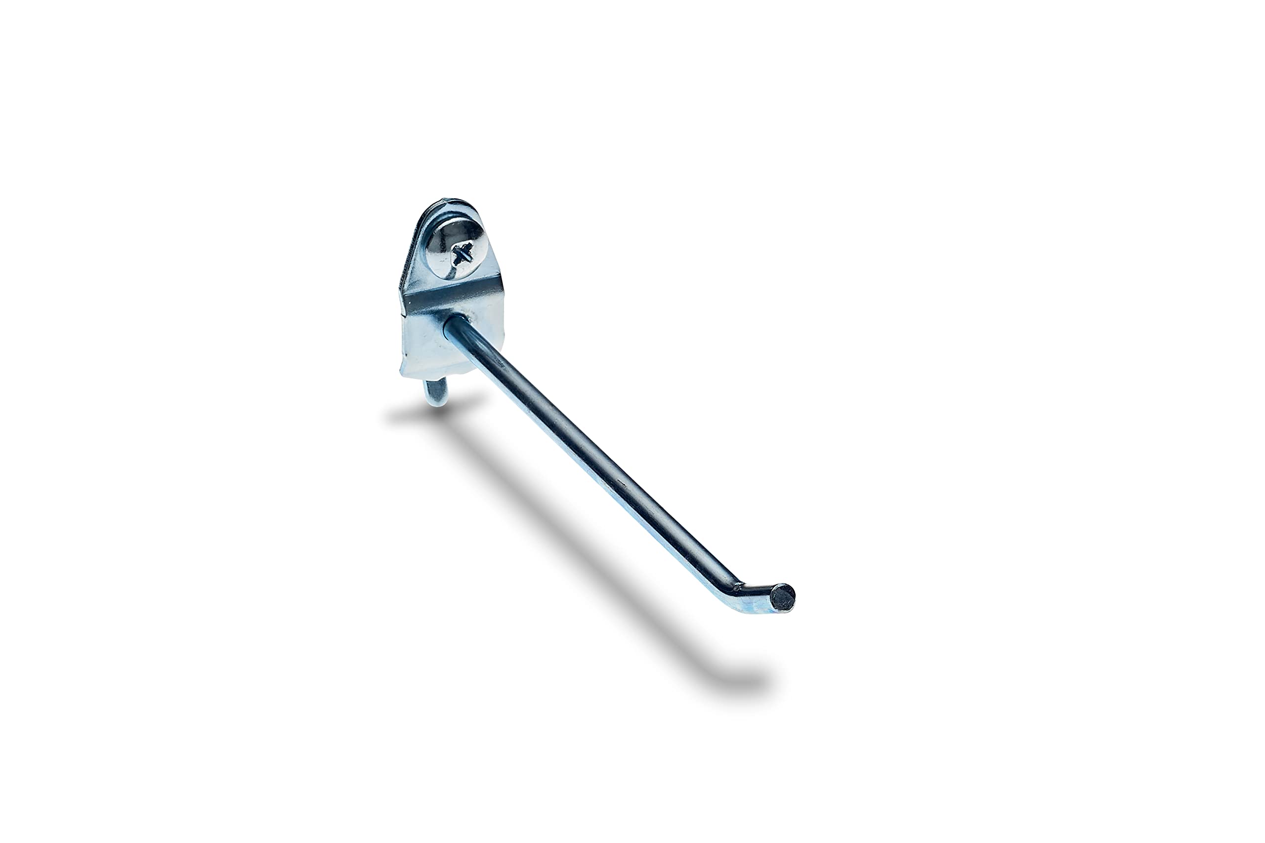 Triton Products Single Rod Pegboard Hook Single Rod Pegboard Hook, Galvanised Steel, Silver, 4 Inch, 10