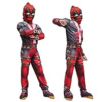 GradPlaza Children Deadpool Cosplay Halloween Costume Kids Superman Roleplay Set