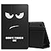 MoKo Case for Amazon Fire HD 8 (2016 6th Generation) - Slim Folding Stand Cover with Auto Wake / Sleep for Fire HD 8 Tablet (6th Gen, 2016 release Only), Don't Touch Me