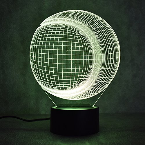 3D Baseball Softball Night Light Table Desk Optical Illusion Lamps 7 Color Changing Lights LED Table Lamp Xmas Home Love Brithday Children Kids Decor Toy Gift