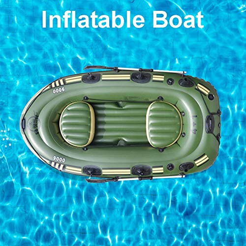 Bateau Gonflable, Bateau De Pêche Avec Pagaie Et Pompe À Pied Et Corde De Sécurité Bateau De Plongée À La Dérive En Pvc…
