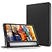 Yoga Tab 3 Plus/Yoga Tab 3 Pro 10 Case - Infiland Folio Premium PU Leather Stand Cover Fit for Yoga Tab 3 Plus 10.1/ Yoga Tab 3 Pro 10.1-Inch Tablet, Black